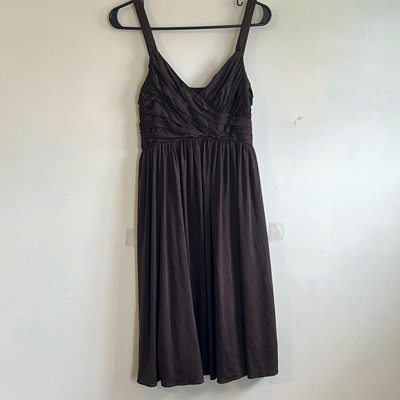 BOGO Zara Basics Chiffon Ruched Party Dress - Picture 1 of 13